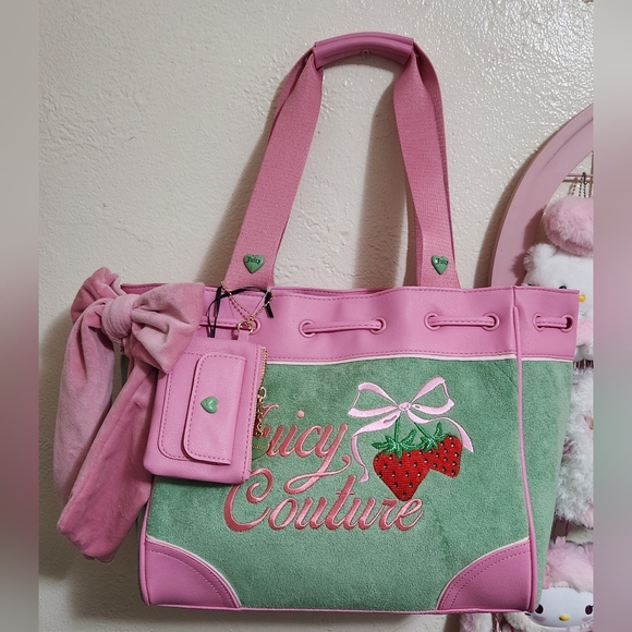 Juicu Couture Retro Strawberry Tote - Picture 2 of 3